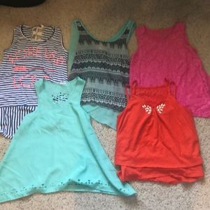 Girls Tunic Style Tanks